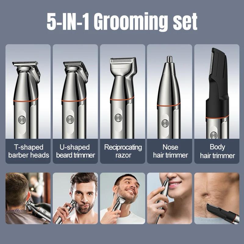 5-in-1 IPX6 Waterproof Grooming Kit