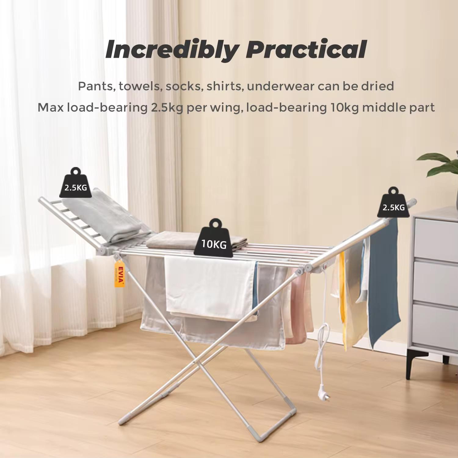 Electric Heated Clothes Drying Rack