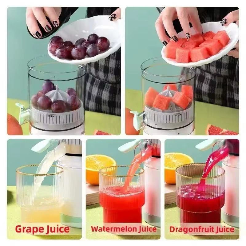 Portable Rechargeable Electric Citrus Juicer Hands-Free