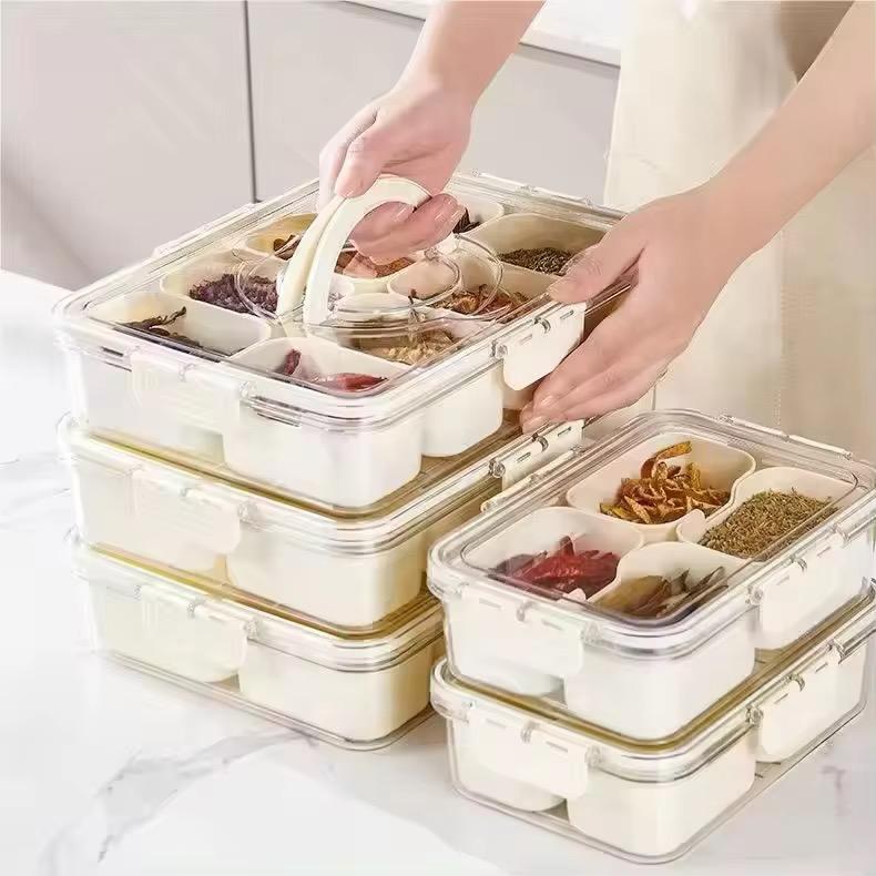 Portable 8 Compartment Divided